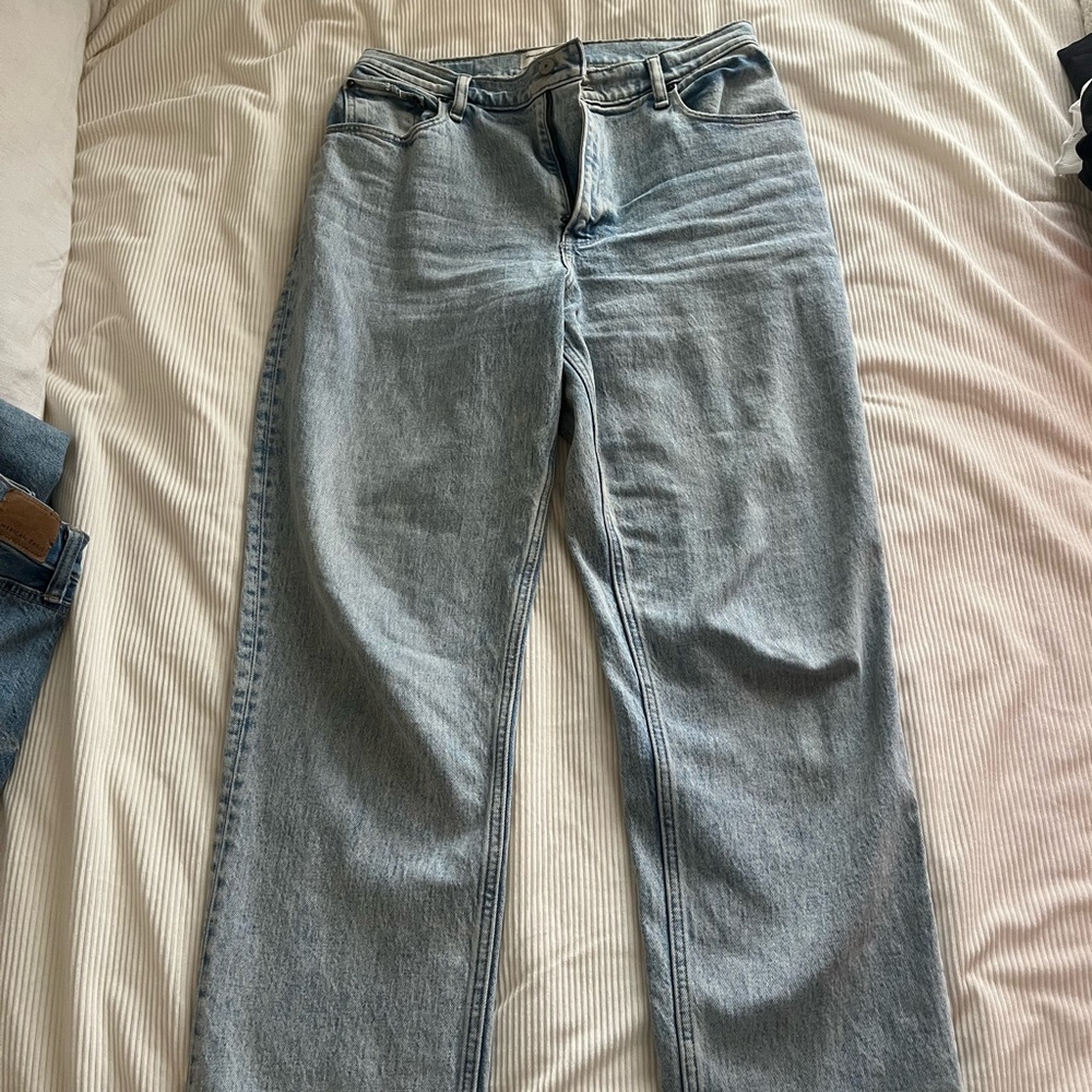 Abercrombie & Fitch Light Blue Straight Leg Jeans